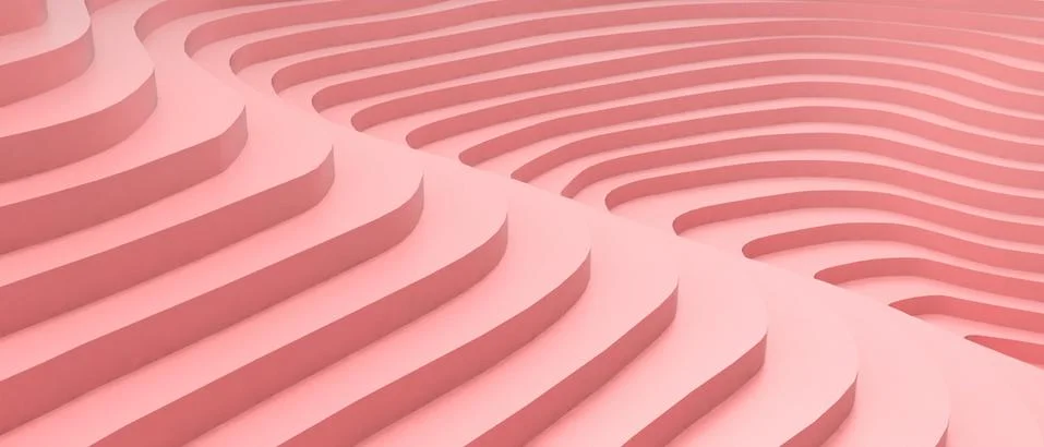 Abstract Background. Curve Pattern design Rhythm ladder Concept on Red Stock Illustration