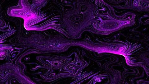 Abstract Background of curved lines with light flowing, wavy changing colors Stock Footage 135756264