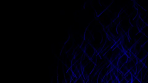 Abstract background of curved lines moving glowing in the dark. Stock Footage 305976902