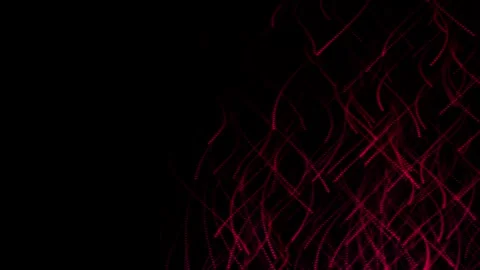 Abstract background of curved lines moving glowing in the dark. Stock Footage 305976936