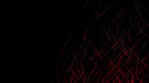 Abstract background of curved lines moving glowing in the dark. Stock Footage 305977028