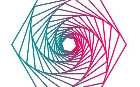 Abstract background with curved lines in pink and purple colors. Vector ill.. イラスト素材