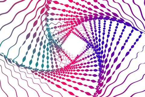 Abstract background with curved lines in pink and purple colors. Vector ill.. Illustrazione stock