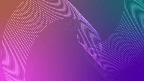 Abstract background with curved parallel lines wave forming a flowing wave .. Vídeo Stock 329840115