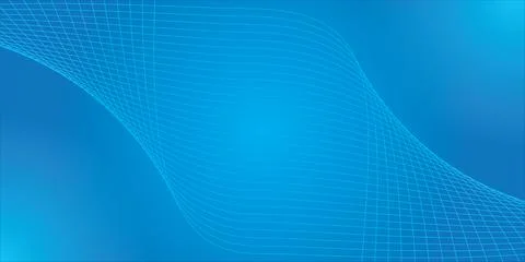 Abstract background with curved wavy lines. Vector illustration for design. W Illustrazione stock