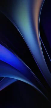 An abstract background with curves and different blue colors Stock Illustration