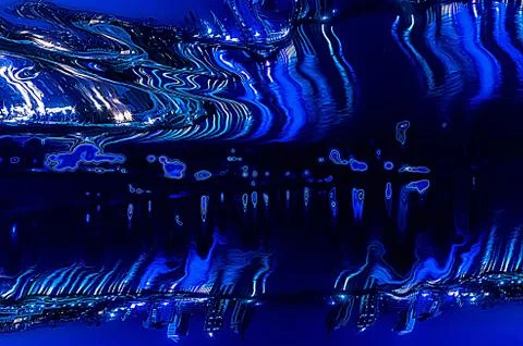 Abstract background curves blue Stock Illustration