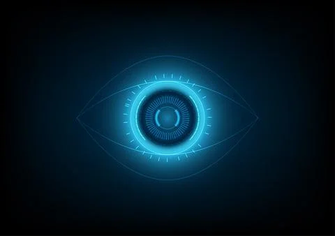 Abstract background with cyberspace security scan Stock Illustration