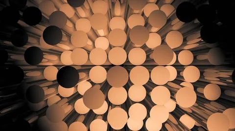 Abstract background with cylinders. 3D rendered Abstract background with c... Fotos de archivo