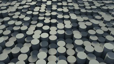 Abstract background with cylinders Illustrazione stock