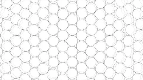 Abstract background of cylinders outline. Vector Illustrazione stock