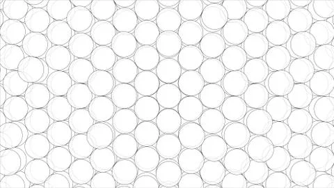 Abstract background of cylinders outline. Vector Stock Illustration