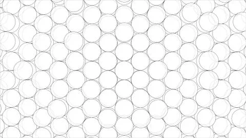 Abstract background of cylinders outline. Vector Illustrazione stock
