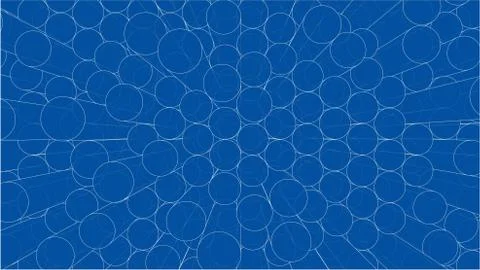 Abstract background of cylinders outline. Vector Illustrazione stock