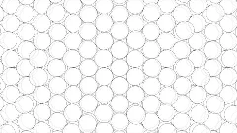 Abstract background of cylinders outline. Vector Stock Illustration