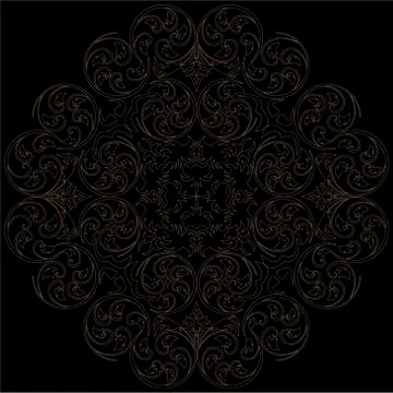 Abstract background with damask pattern Stock Illustration