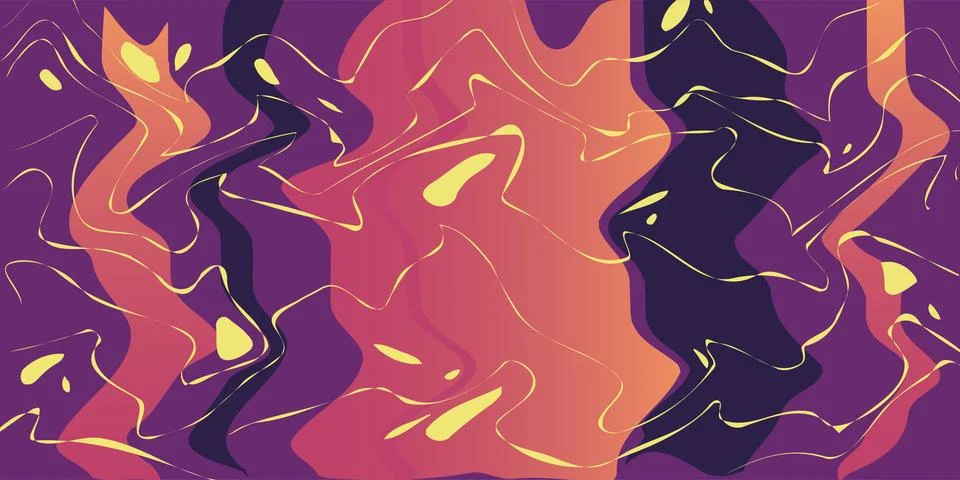 Abstract background with dancing line Stock Illustration