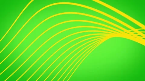 Abstract background dancing lines abstract loop geometric green and yellow Stock Footage 57787603