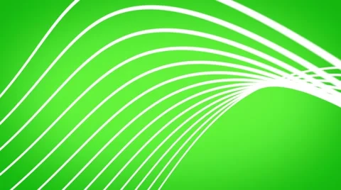Abstract background dancing lines abstract loop geometric green and white Stock Footage 57787723