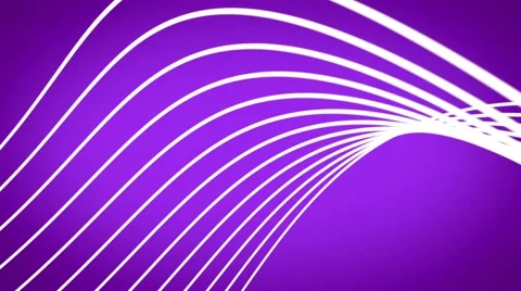 Abstract background dancing lines abstract loop geometric purple and white Stockbeeldmateriaal 57787751