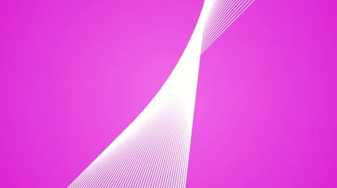 Abstract background dancing lines abstract loop geometric white and pink Video stock 61331984