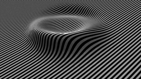 Abstract background dancing lines abstract geometric loop. Abstract background Illustrazione stock