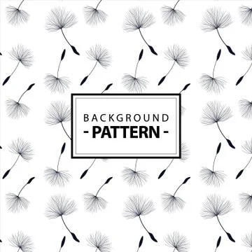 Abstract background dandelion pattern for your ideas Stock Illustration