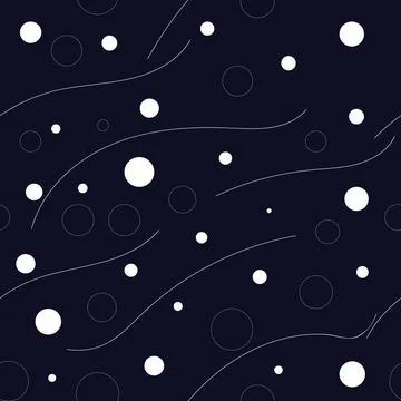 Abstract background on dark blue with white shapes Stock Illustration