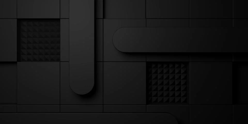 Abstract background with dark concept. 3D rendering. Stock Illustration