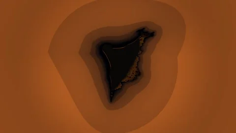 Abstract background with dark shape and layered orange Stock Footage 338230788