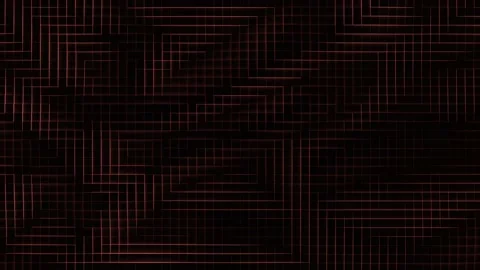 Abstract Background Dark Square Mosaic illustration Neon Red Seamless Loop 4K Stock Footage 261544241