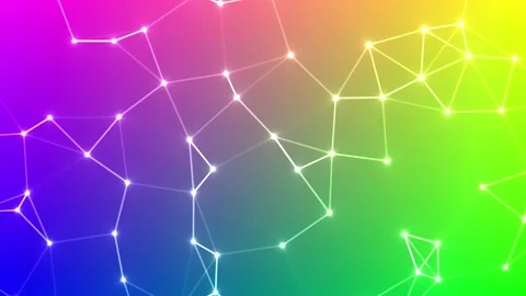 Abstract Background Data Network Connection Scientific and Technology Plexus Stock Footage 231927116