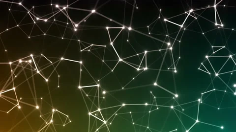Abstract Background Data Network Connection Scientific and Technology Plexus Stock Footage 231933442