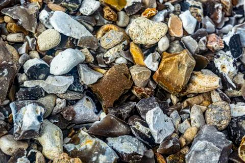 Abstract background with decorative floor pattern of gravel stones, Gravel Stock Photos