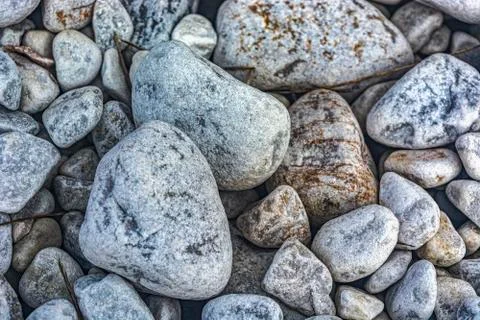 Abstract background with decorative floor pattern of gravel stones, Gravel Stock-Fotos