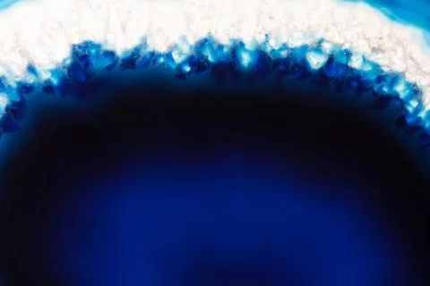 Abstract background, deep blue agate mineral cross section Stock Photos