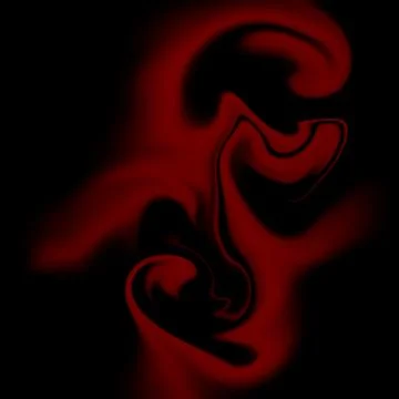 Abstract background deep red liquid smoke or silk swirls Stock Illustration
