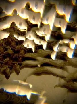 Abstract background with defocus on a black background. Stock Photos