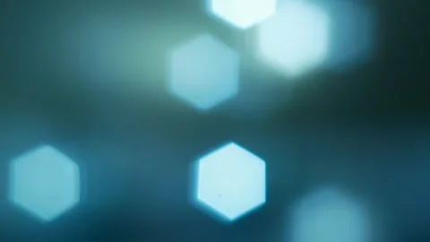 Abstract background with defocused glowing blue lights bokeh Stock Footage 259376720