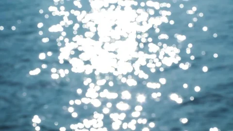 Abstract background of defocused sea surface with bokeh effect. 4k Видео 90408251