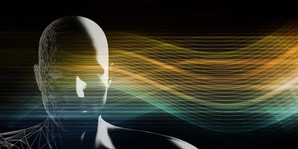 Abstract Background Depicting Machine Learning Algorithm Analysis Stockillustratie