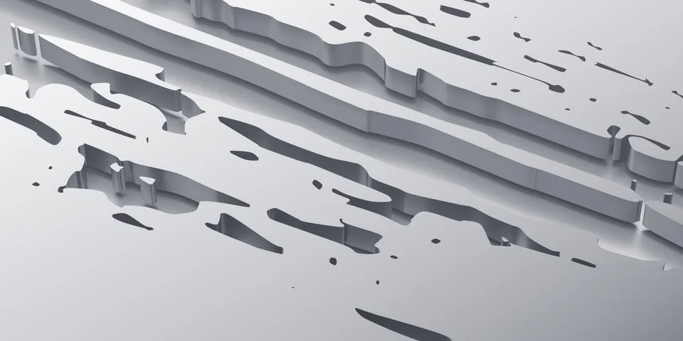 Abstract Background Design, 3D Render Illustrazione stock