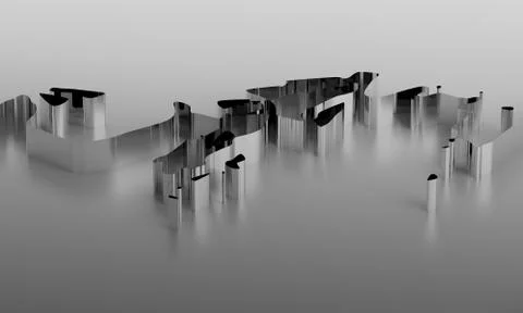 Abstract Background Design, 3D Render Stock Illustration