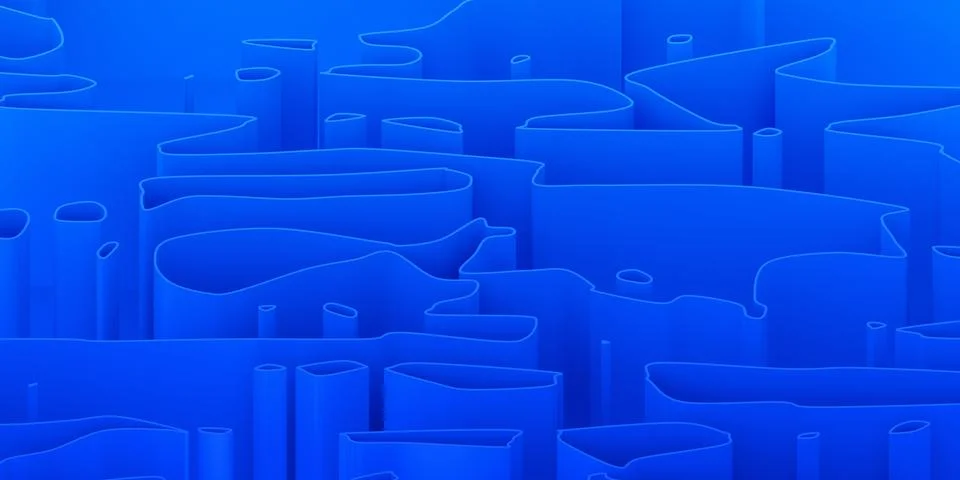 Abstract Background Design, 3D Render Illustrazione stock