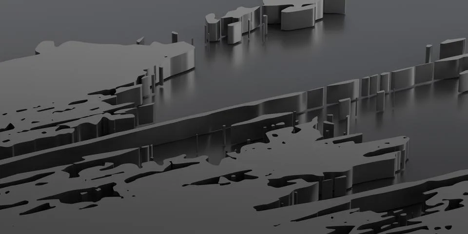 Abstract Background Design, 3D Render Stock Illustration