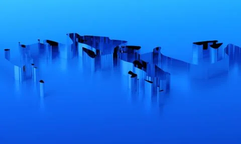 Abstract Background Design, 3D Render Illustrazione stock