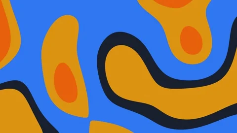 Abstract background design with blue, orange, black shapes, digital marketing Stock Footage 316903336