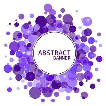 Abstract background for design. Circles Frames. Colorful banner Stock Illustration