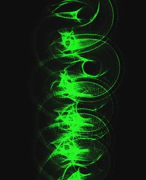 Abstract background for design, circular lines on a black background Stock Illustration