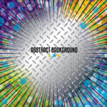 Abstract background design with colorful elements Illustrazione stock